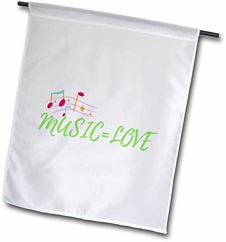 3drose Слика на зборовите музика е еднаква на loveубовта со музичките белешки - знамиња