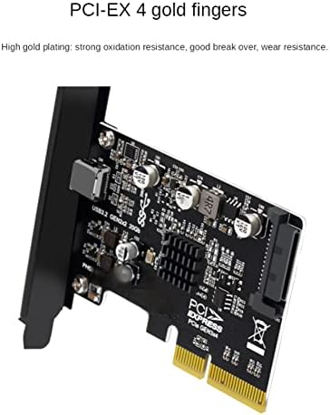 Десктоп PCIe X4 До Тип C USB3. 2 Gen2X2 20gbps Возење-Бесплатно Проширување Подигач Картичка ASM3242 Контролер Картичка