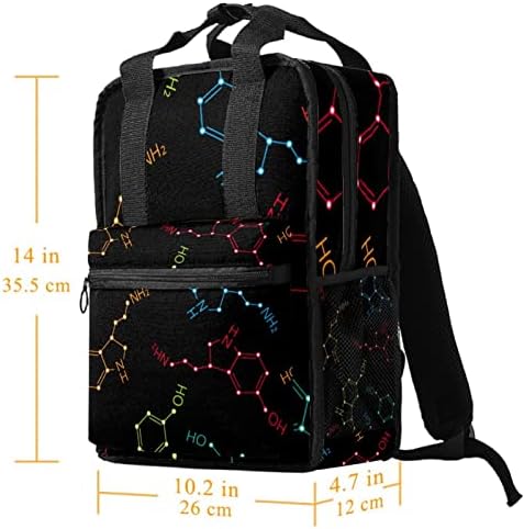 TBOUOBT патувачки ранец лесен лаптоп лесен ранец за жени мажи, шема на хемиска формула