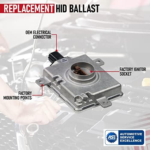 HID Xenon Headlight Ballast - Control Unit Module - Replaces W3T19371, 33119-SAA-013 - Compatible with Acura, Honda, Mazda &