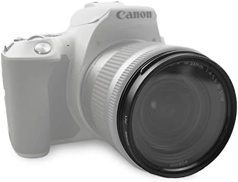 KINOKOO 58MM UV Filter Camera Camera Lens Acpitore Chit For Canon EOS 9000D/8000D/80D/70D/800D/200D/750D/700D/200D II, 58mm реверзибилна