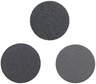 Uxcell 1-инчен диск за пескарење на кука и јамка Влажен/сув силиконски карбид 150/240/400 решетка собрани 60 парчиња
