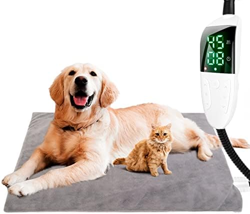 Подлога за греење на миленичиња за миленичиња MIU, подлога за греење на мачки за прилагодување на температурата со тајмер за автоматско