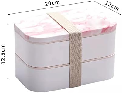 AloncebWh Bento кутии двојно бенто кутија закуска со топла храна контејнери за појадок кутии изолирани контејнер за ручек за ручек