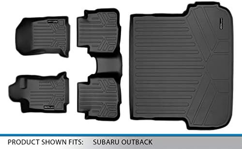SmartLiner All Time Custom Fit Mats Подни душеци и карго-лагер постави црно компатибилно со 2020-2023 Subaru Outback/Legacy