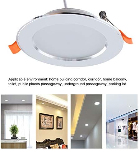 Сензор за движење LED тавански ламба, човечко сензор за движење на телото, вдлабнато светло, 9W, идеално за бања, тремот, кујна, спална