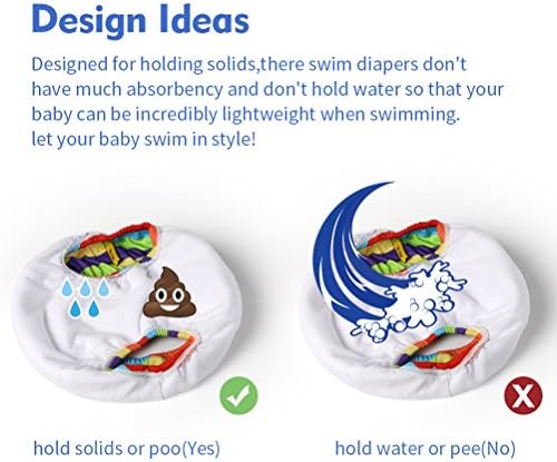 Freeswimmingbaby повторно користење на апсорбирачки пливање пелена за миење шарени пливање стебла за момчиња и девојчиња