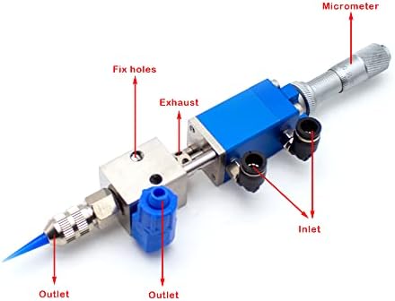 Леткингок МОЈ - 2121к Тип На Напрсток Вентил За Прецизно Издавање-Прилагодување На Микрометар ПНЕВМАТСКИ Ув Лепак Диспензерот