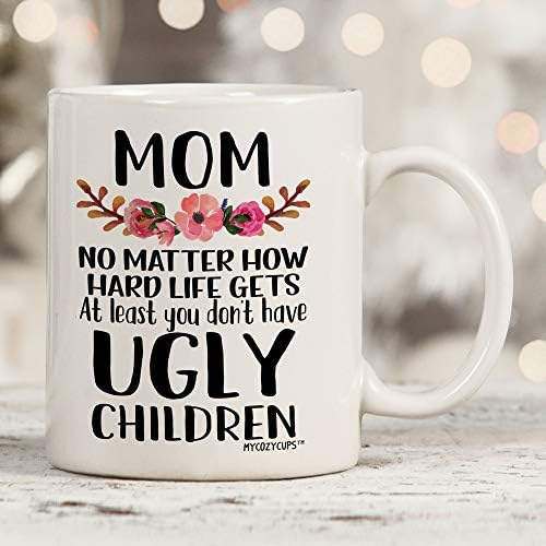 Мамо, Барем немаш Грди Деца Кафе Кригла - 11оз Чаша За Денот На Мајката, Роденден, Божиќ, Годишнина, Денот На Вљубените, За Мајка, Мајка Од Ќерка, Син
