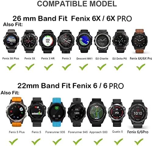 ANZOAT Watchband За Garmin Феникс 5 5 Плус Ferrunner 935 945 Ремен За Феникс 6 6pro Пристап S60 S62 Брзо Ослободување Лесно се