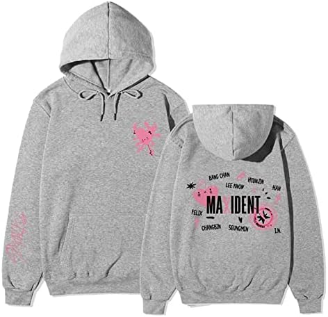 Dhspkn Kpop Straykids Maxident Merch Hoodie Мини Албум SKZ СЛУЧАЈ 143 Феликс Jisung Minho Качулка Џемпер Унисекс Пуловер Врвот