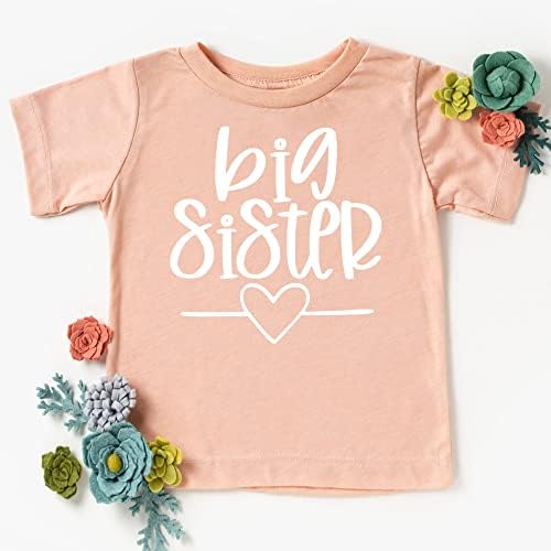 Маслиново ја сака јаболковата голема сестра сестра и сестрата открива маица за облека за девојчиња за девојчиња за бебиња и мали деца