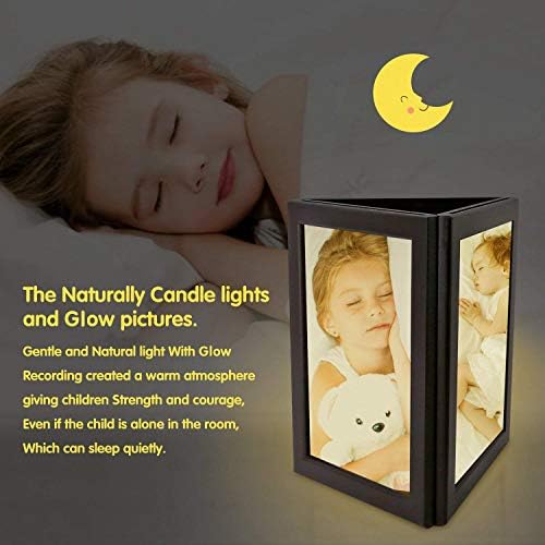 SimpDecor Frame Frame 5x7 инчи тристрана фото рамка со светло прикажување на таблета или полица за подарок за Денот на мајката