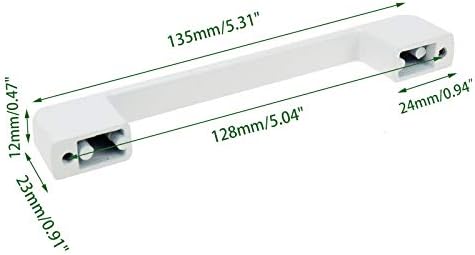 LC lictop модерна алуминиумска легура кабинет се справува со бела фиока декоративна рачка повлечете ја растојанието од 128мм дупка 6 парчиња