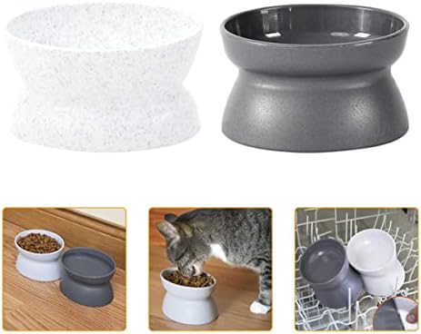 Сад со сад за сад во Паткав 6 парчиња кренати мачки мачки садови за храна покачена мачка сад мачка храна вода чинија садови за