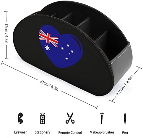 Австралиско знаме за далечински управувач на ТВ -контролата на телевизијата ПУ, Организатор за складирање на кожа со 5 оддели за десктоп спална соба