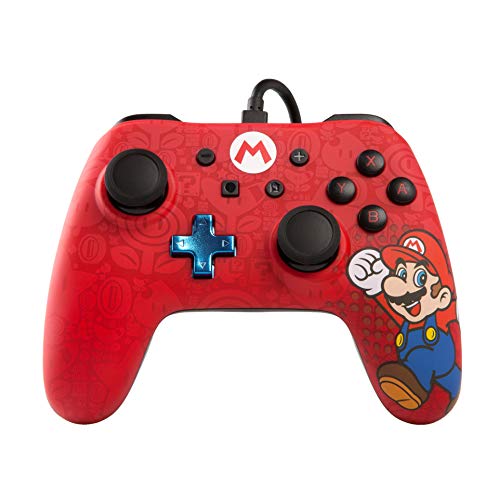 Powera Wired Controller за Nintendo Switch - Mario, GamePad, контролер на игри, Wired Controller, официјално лиценциран