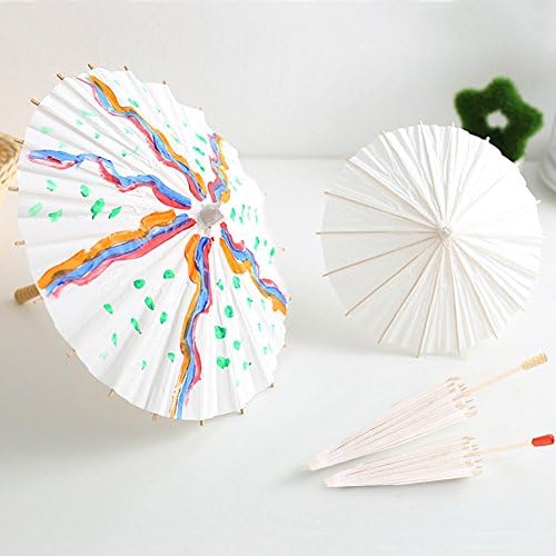 Zerone DIY чадор за хартија, хартиена парасол DIY рачна сликарство Декоративна хартија чадор за фотографирање реквизит перформанси танцување и свадбен декор