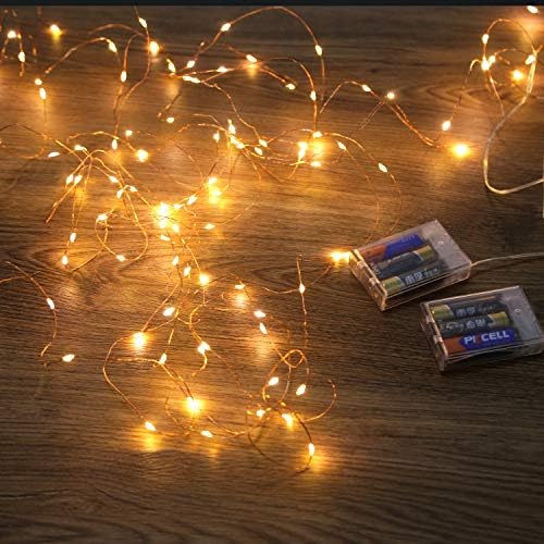 Jtl qakta LED жица светла, мини батерии starвездени самовили, батерии управувани/напојувани бакарни жици светла за спални Божиќни забави