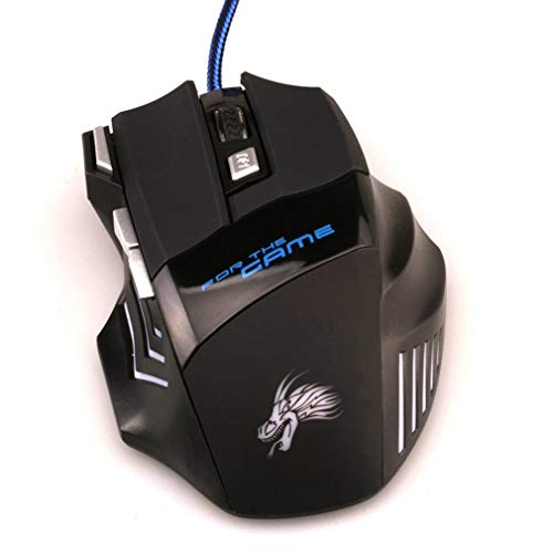 Висококвалитетен професионален жичен жичен 7 копче 5500 DPI компјутерска игра глушец