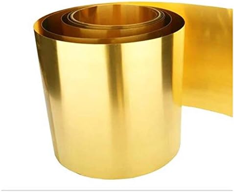 Xunkuaenxuan Метална бакарна фолија месинг лим од месинг лента со висока чистота златен филм месинг фолија бакарен лист, 300x500x0.6mm