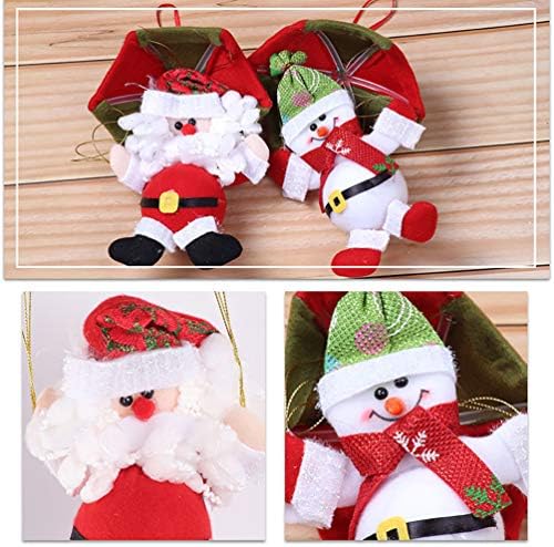 R5AQ4A Божиќниот падобран Дедо Мраз Снеженконски приврзоци за декорации за декорација