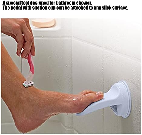Професионален одмор за нозе за туширање, не е потребно дупчење педал за бања со моќно вшмукување чаша туш за бричење на ногата, стари