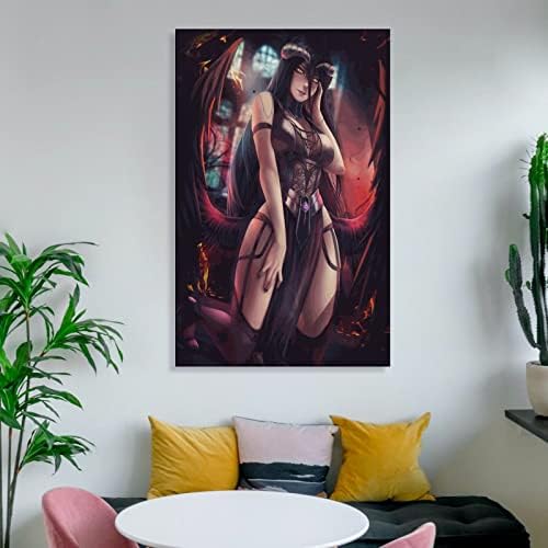 Постери за аниме на надлежни албедо секси естетски постери момци спална соба бар кафе-кафе клуб декор wallидни уметнички слики платно wallид