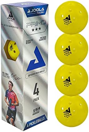 Топки од џула Примо Пиклебол - Турнир во затворен и надворешен пикбол топки - Одобрена УСАПА - Идеално пондерирана и прецизност изработена 40