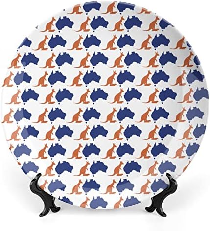 Австралиска кенгура за коски Кина Декоративна чинија Керамички плочи занает со приказ за декорација на wallидови од домашна канцеларија