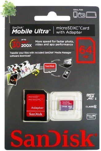 Sandisk Professional Ultra 64GB MicroSDXC Gopro Hero 3 Картичката е прилагодена форматирана за снимање Без Загуби Со голема Брзина!