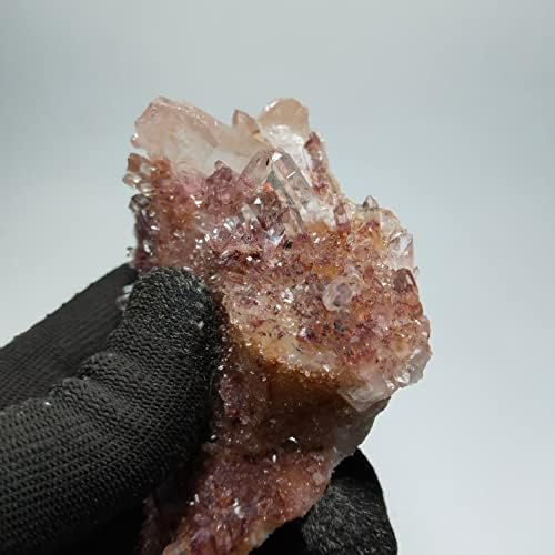Нови 210g хематит фантомски кварц лековити кристали камен 11x6x4cm