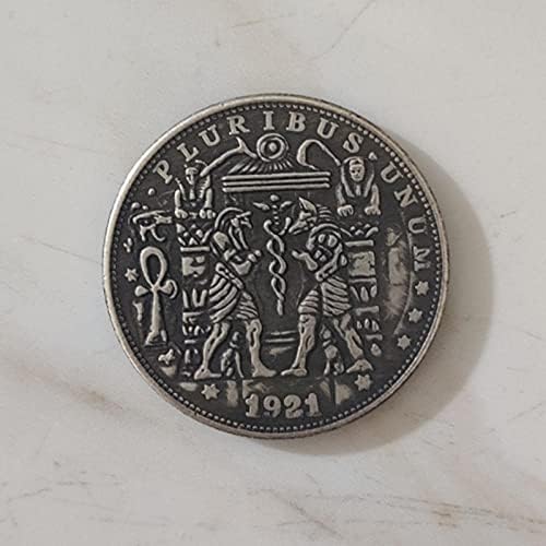 Длабока резба врежана 1899 година Американска 骷髅 Монета Микро-часовна колекција Колекција Комеморативна монета