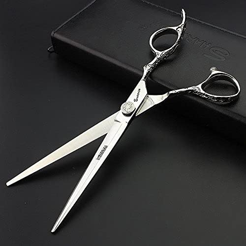 7-инчен професионален фризерски ножици сет, Исклучителна шема на роза, алатка за стилизирање на стилови за коса, специјалист за стилови на ножици,