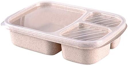 BLMIEDE Ручек Кутија Еднократно 3-Оддел Пластика Поделени Кутии За Складирање Храна Оставата, Чајната Кујна Контејнери За Организирање