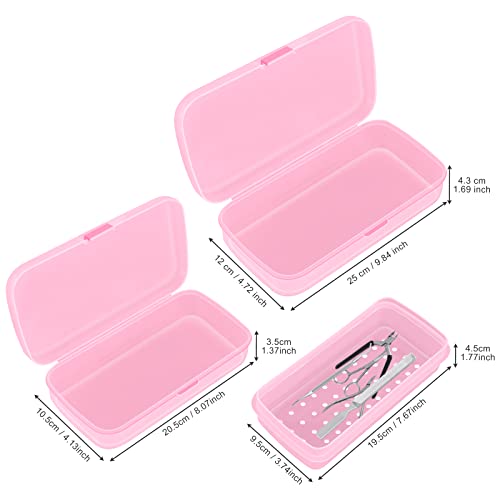 Пластична лента за стерилизација на диезиса, кутија за складирање за алатки за нокти, пластична чиста стерилизирана кутија за складирање