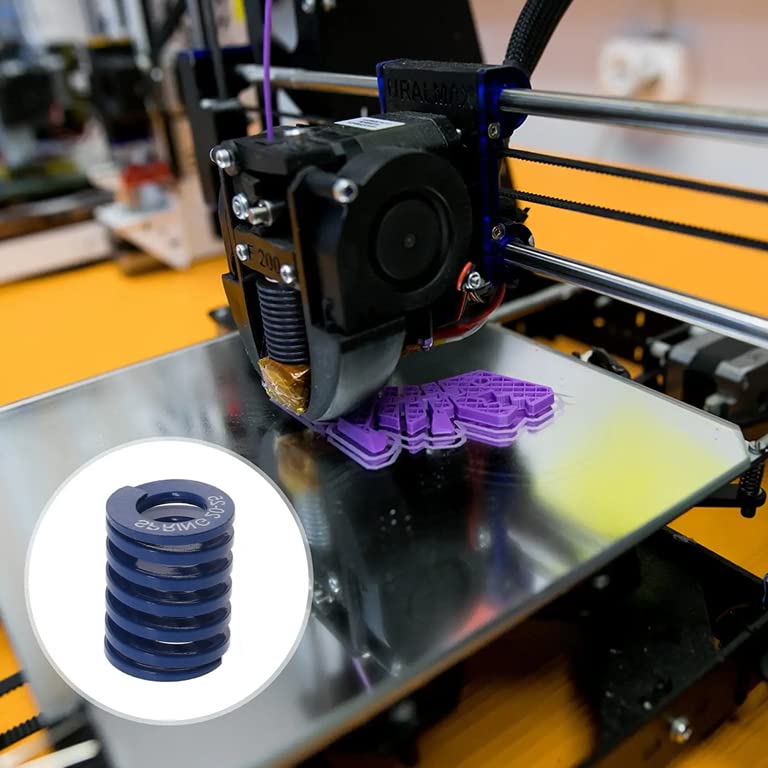 Yinpecly 3D печатач умираат пролет 20мм OD 10mm ID 25 mm долга спирална печат на светло за компресија на светлина, умираат пролет за механичка опрема 3D додатоци за печатач - сина