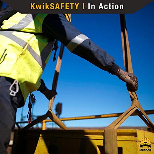Kwiksafety Mighty Sumo 1 ”x 4 'Поли -сад за кревање поли за градежништво | Asme osha | 3200 bs Vertical 2550 bs Choker 6400 bs