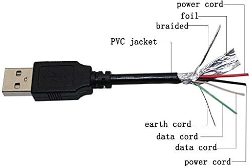 DKKPIA USB Кабел За Напојување За Samson Mic MIC Usb Студио Полнач За Напојување Со Микрофон