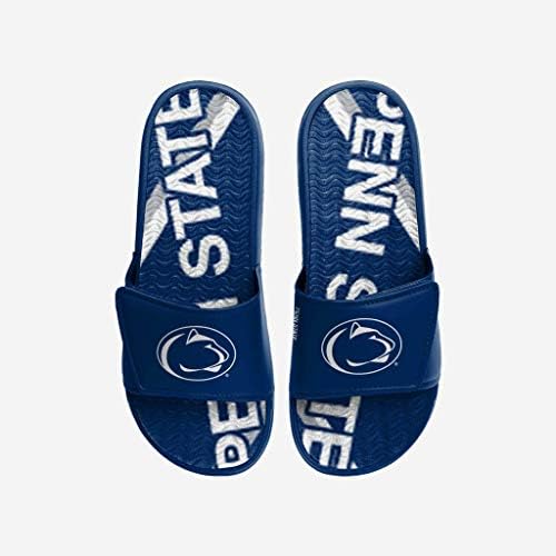 NCAA Penn State Nittany Lions Men's Sport Sport Shower Gel Slide Flip Flop Sandals, Bold Wordmark