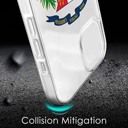 Грб Доминиканска Република Знаме Шок-Отпорен Телефон Случај Заштитна Школка Анти-Отпечаток Покритие Компатибилен со iPhone 14