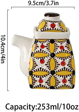 Milk Jug Sugar Pot/Bowl, Wedding Gift Pastoral Style Creamer and Sugar Sets, Cream and Sugar Pot, Bohemia Creamer Jug Sugar Jar, Coffee Serving Set, Cream Pitcher-Orange-Sugar Bowl (Color : Yellow,