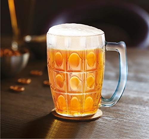 Chirag EXIM Класичен Gient Стакло Пиво Штајн, Традиционалните Пиво Кригла Во Собата, Пиво Чаши Со Рачки, Замрзнување Пиво Очила, Пиво