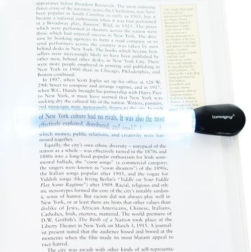 Lumagny Премиум Квалитет 6 Акрилик Бар Тип LED Осветлени Mangfier Со 1.5 X Моќ За Читање-MP7597