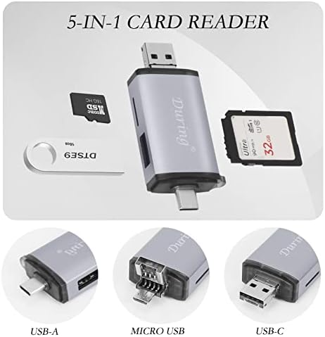 За Време На ЧИТАЧОТ НА SD Картички, Пренослив Адаптер за Мемориска Картичка 3 во 1, Брзо Читање SD, Micro SD, SDHC, SDXC, MIMC, RSMMC,