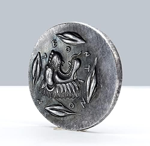Грчка божица лавовска монета ретро стил римски сребрена монета митолошка тема микро-резба уметнички дела метални монети подароци