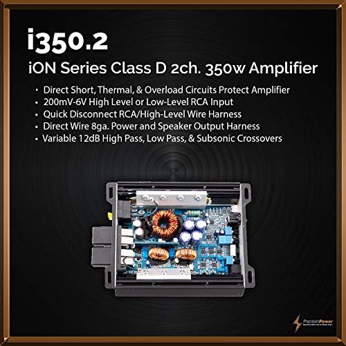 Precision Power I350.2 PPI Ion Series 350 Watts Class D 2-канален засилувач