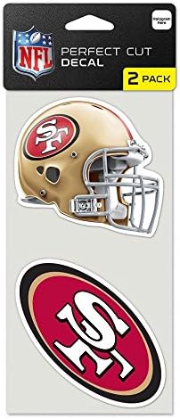 Wincraft NFL San Francisco 49ers Совршен пресечен декларација, 4 x 4