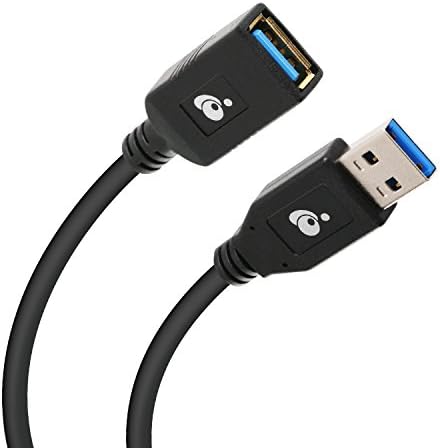 Iogear USB 3.0 Продолжен кабел маж до женски 12-инчен, G2LU3AMF