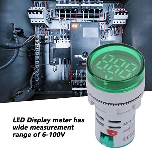 Salutuya LED на напон на напон на AC, дигитален дисплеј на светлосниот сигнал во волтметер, индикатор за мерач на напон од 6-100V DC